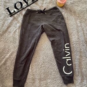 Calvin Klein Charcoal Joggers with Logo